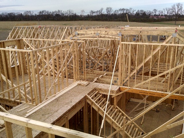 the floor layout of a house