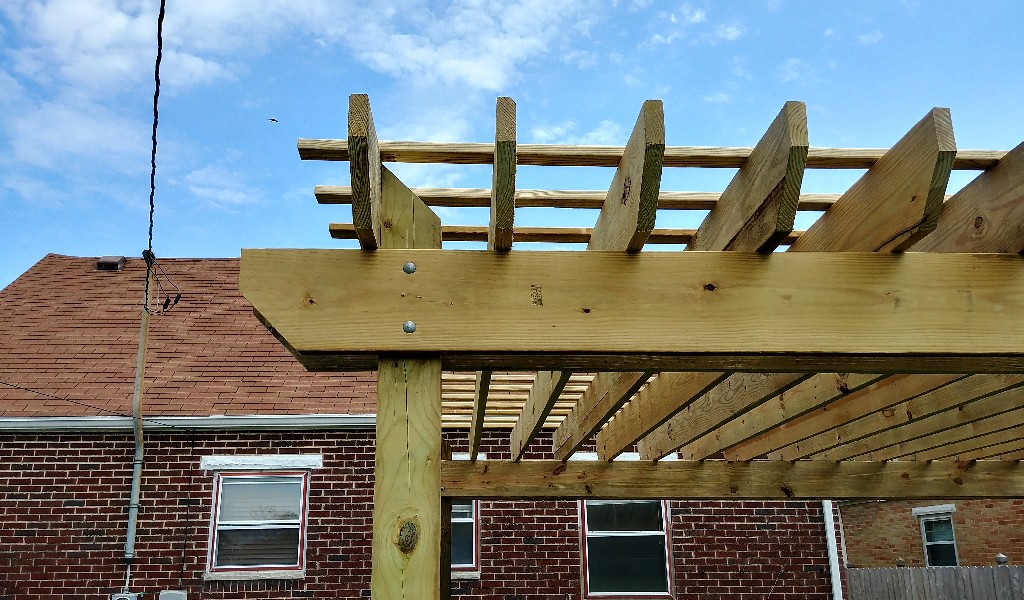 What the pergola will look like when it is done